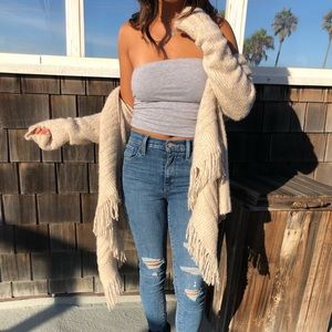 Oversized Cream Cardigan Sweater